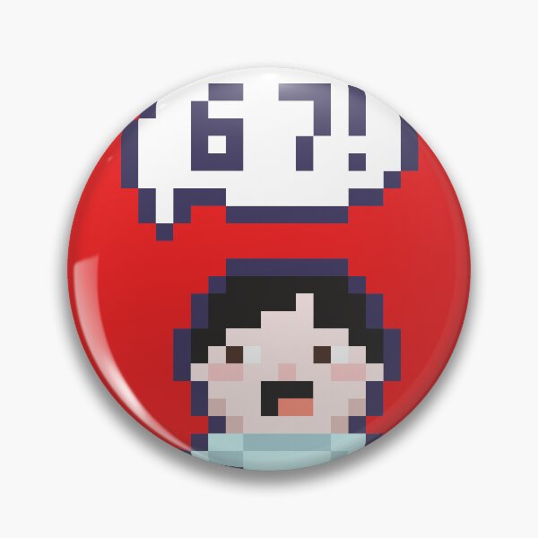 Item preview, 6 7 sixseven Pixel Art Kid - Version 3 designed and sold by HeatherUnderground.