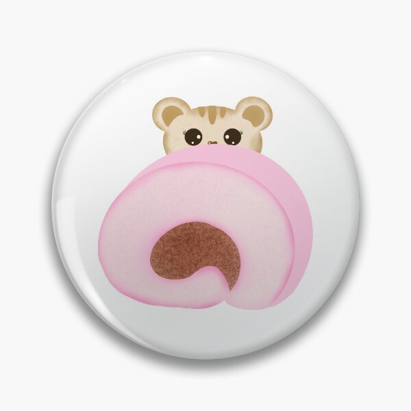 Item preview, Hungry Hamster Snuggled in a Sweet Roll designed and sold by Preeyanc.