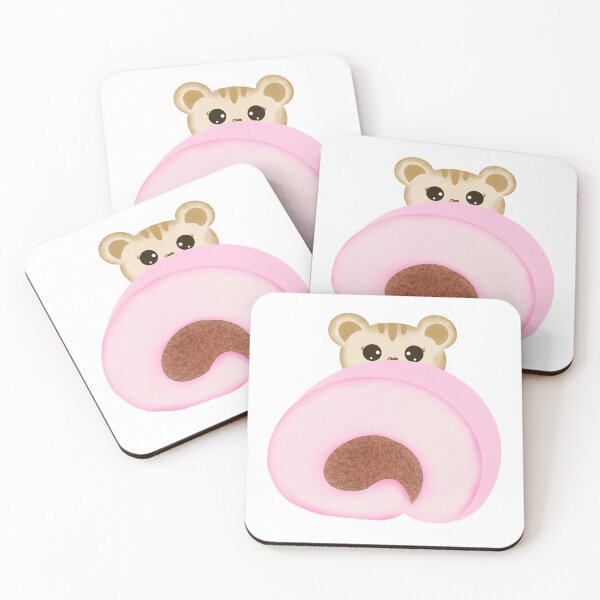 Item preview, Hungry Hamster Snuggled in a Sweet Roll designed and sold by Preeyanc.