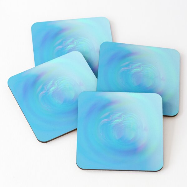 Item preview, Abstract Blue Tube Vision Swirl - Soft Pastel Neon Vortex  designed and sold by SergioMiklos.