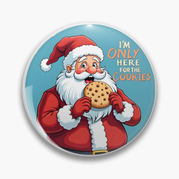 Item preview, Santa claus eating a cookie designed and sold by BDLdesigns.