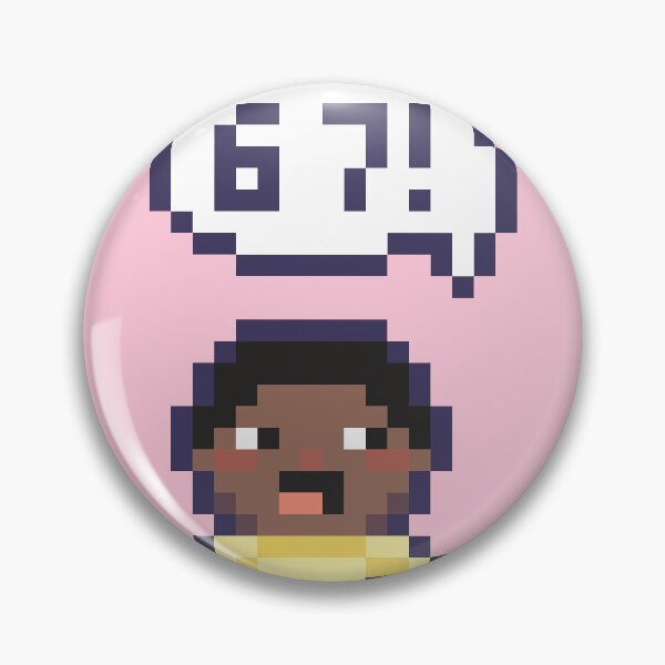 Item preview, 6 7 sixseven Pixel Art Kid - Version 2 designed and sold by HeatherUnderground.
