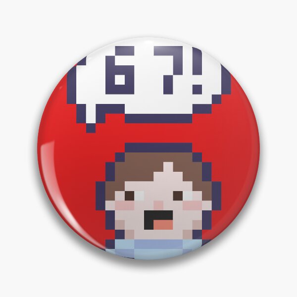 Item preview, 6 7 sixseven Pixel Art Kid - Version 1 designed and sold by HeatherUnderground.