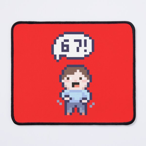 Item preview, 6 7 sixseven Pixel Art Kid - Version 1 designed and sold by HeatherUnderground.