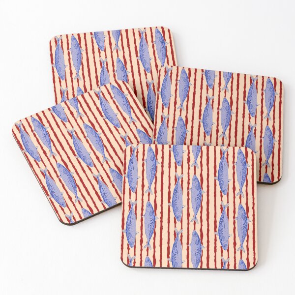 Item preview, Mackerel Fish Pattern designed and sold by Higher Light.