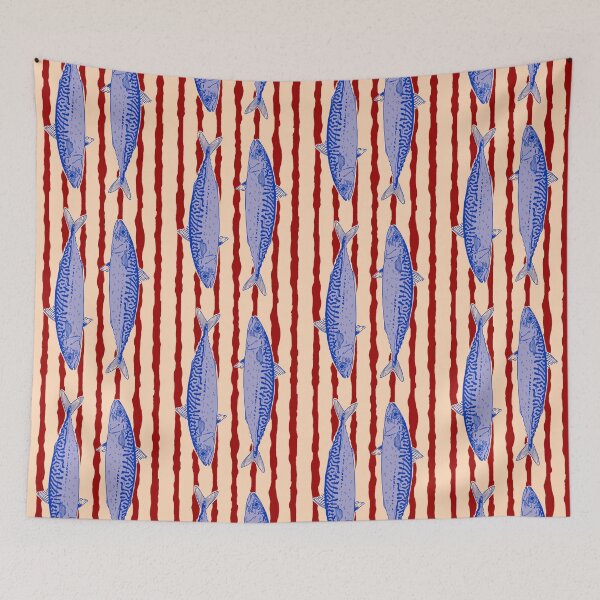Item preview, Mackerel Fish Pattern designed and sold by Higher Light.