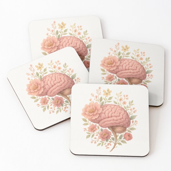 Item preview, Floral Brain - Botanical Vintage Mind Art Design designed and sold by PureBrain.