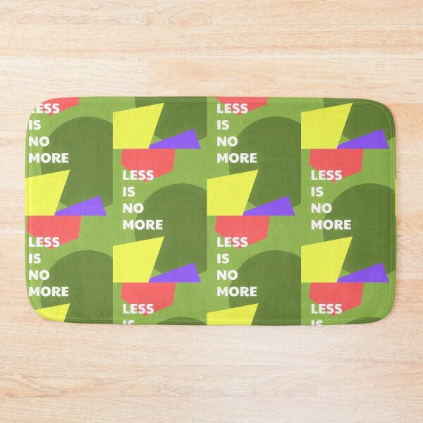 Item preview, LESS IS NO MORE Abstract Art - Pop Art Geometric Quote  designed and sold by SergioMiklos.