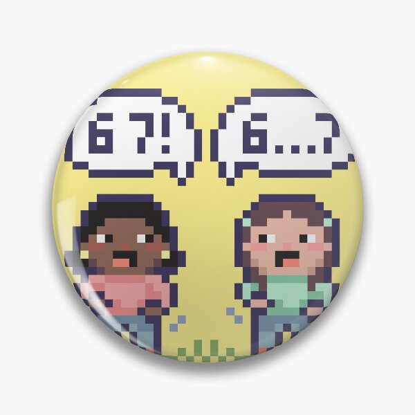 Item preview, 6 7 - sixseven - 67  Meme Pixel Art Kids designed and sold by HeatherUnderground.