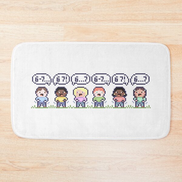 Item preview, 6 7 - sixseven - 67  Meme Pixel Art Kids designed and sold by HeatherUnderground.