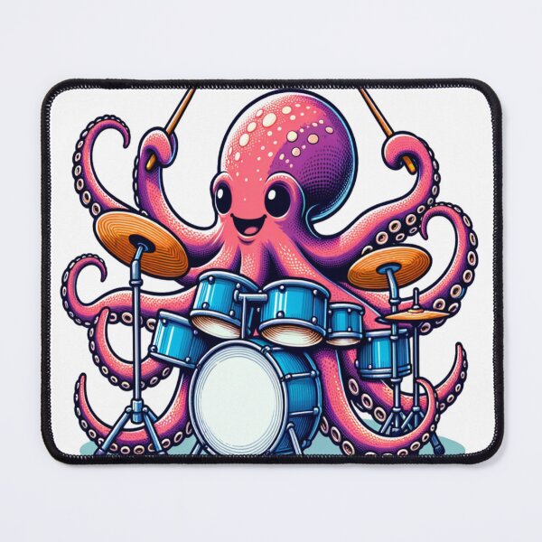 Item preview, Octopus Playing Drums designed and sold by Fastokart.