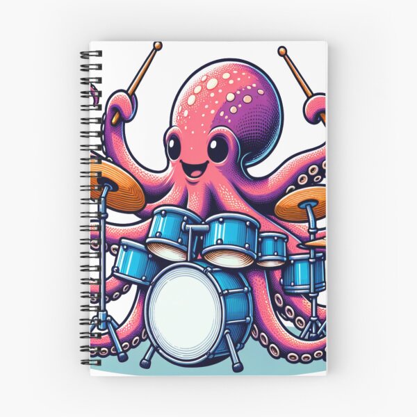 Item preview, Octopus Playing Drums designed and sold by Fastokart.