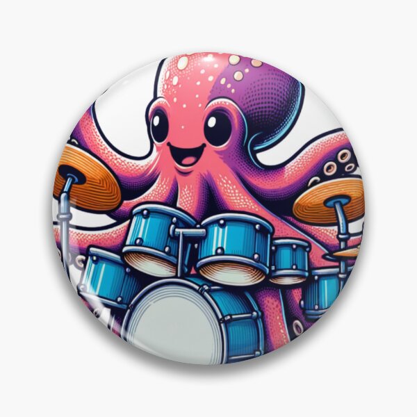 Item preview, Octopus Playing Drums designed and sold by Fastokart.