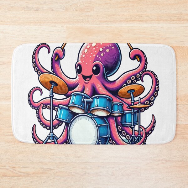 Item preview, Octopus Playing Drums designed and sold by Fastokart.