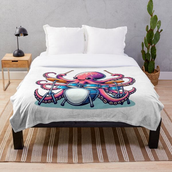 Item preview, Octopus Playing Drums designed and sold by Fastokart.