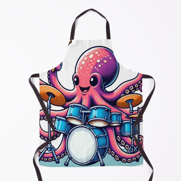 Item preview, Octopus Playing Drums designed and sold by Fastokart.