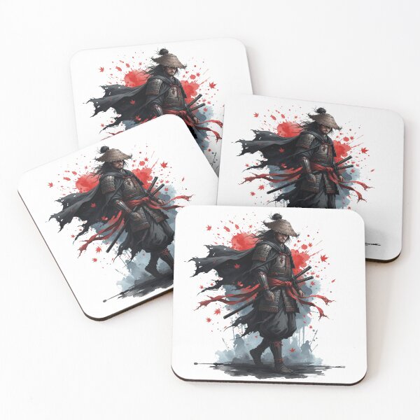 Item preview, Watercolor-Style Hardcore Samurai designed and sold by NAIRVANA.