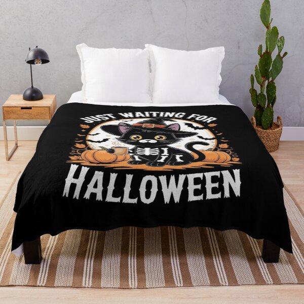 Item preview, Just Waiting For Halloween Witch Cat Easy Halloween designed and sold by KonstanKoraner.