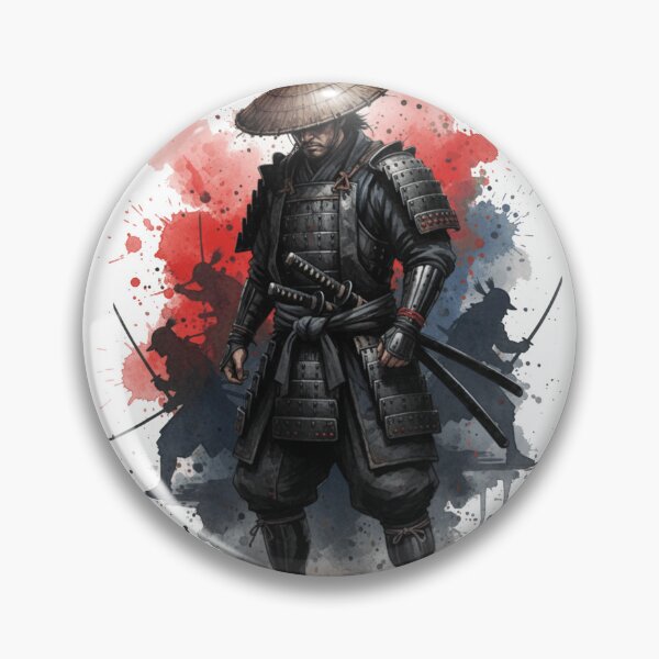 Item preview, Watercolor-Style Hardcore Samurai designed and sold by NAIRVANA.