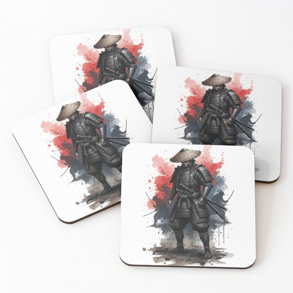 Item preview, Watercolor-Style Hardcore Samurai designed and sold by NAIRVANA.