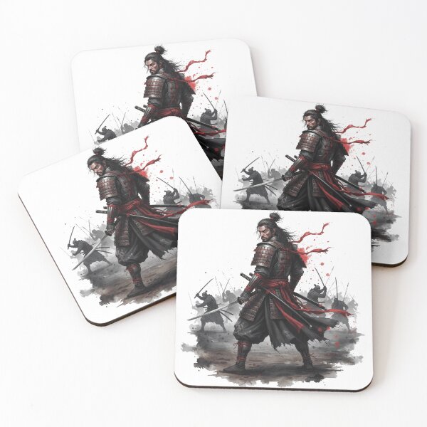Item preview, Watercolor-Style Hardcore Samurai designed and sold by NAIRVANA.