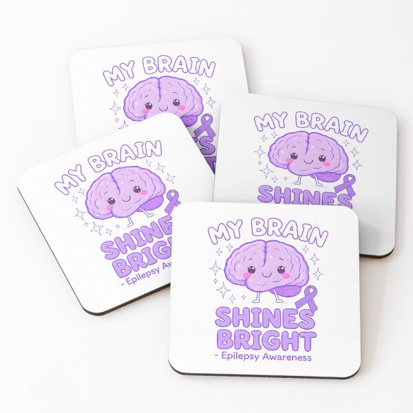 Item preview, My Brain Shines Bright — Cute Epilepsy Awareness Design designed and sold by PureBrain.