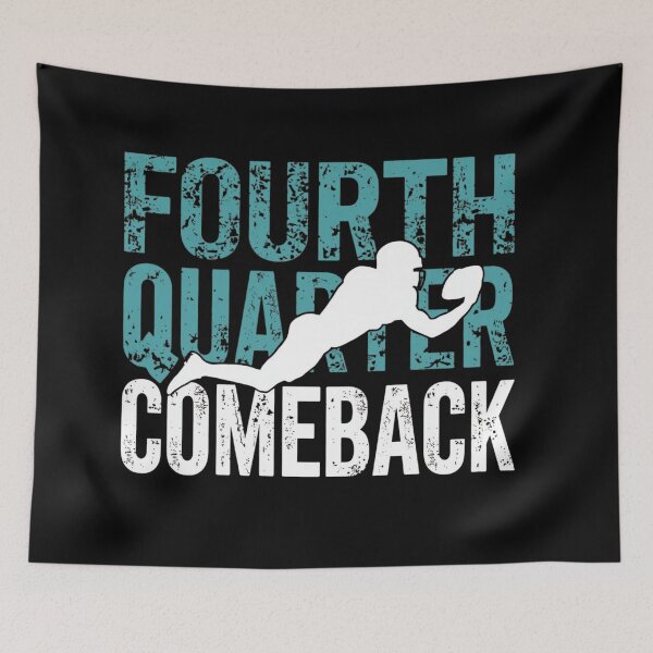 Item preview, Fourth Quarter Comeback – Modern American Football Player Silhouette designed and sold by WearTheArtx.