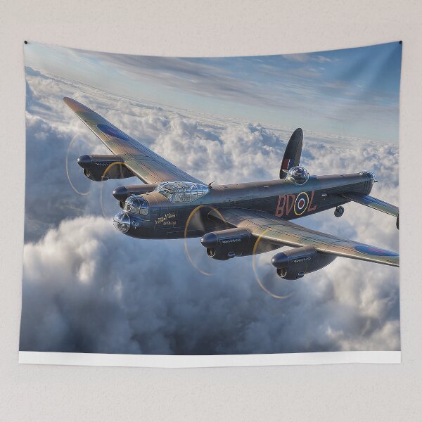 Item preview, Lancaster over the Fens over England Battle of Britain Memorial Flight designed and sold by Skyframe Aviation.