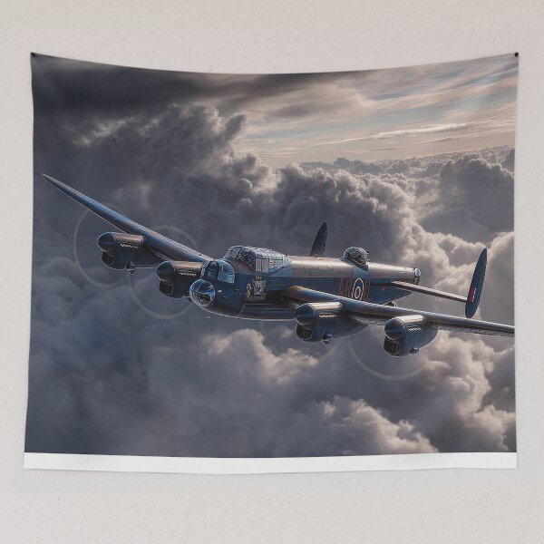 Item preview, The Mighty Lancaster above the Clouds Battle of Britain Memorial Flight designed and sold by Skyframe Aviation.