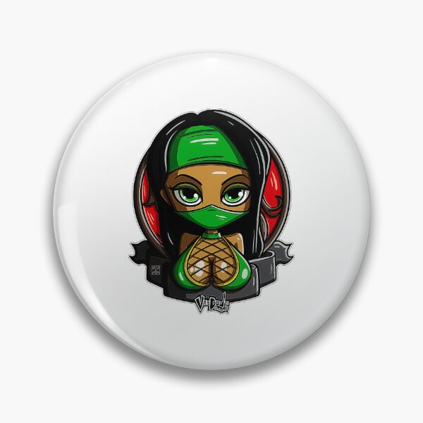 Item preview, Evil Jade Pin Up! - Mortal Kombat designed and sold by decameseta.