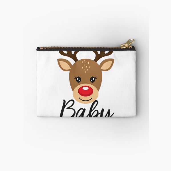 Item preview, Baby Reindeer Face Christmas Design – Cute Cartoon Holiday Art with Red Nose and Sweet Smile designed and sold by PixelVibe782.