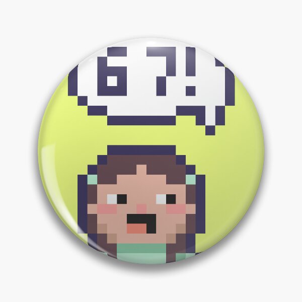 Item preview, 6 7 sixseven Pixel Art Kid - Version 7 designed and sold by HeatherUnderground.