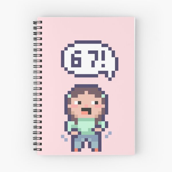 Item preview, 6 7 sixseven Pixel Art Kid - Version 7 designed and sold by HeatherUnderground.