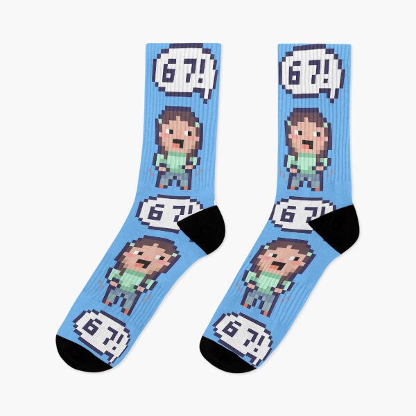 Item preview, 6 7 sixseven Pixel Art Kid - Version 7 designed and sold by HeatherUnderground.