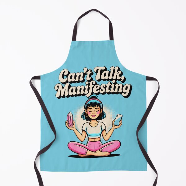 Item preview, Meditating Becky with Pink Crystal and Smartphone in Light Blue Setting designed and sold by SplashTastic.