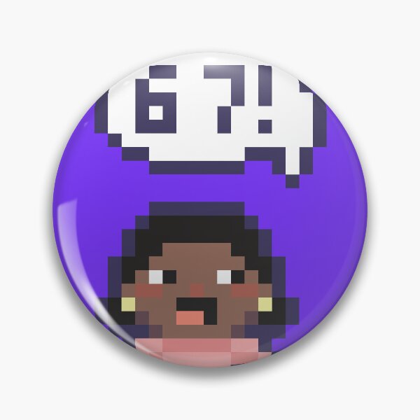 Item preview, 6 7 sixseven Pixel Art Kid - Version 6 designed and sold by HeatherUnderground.