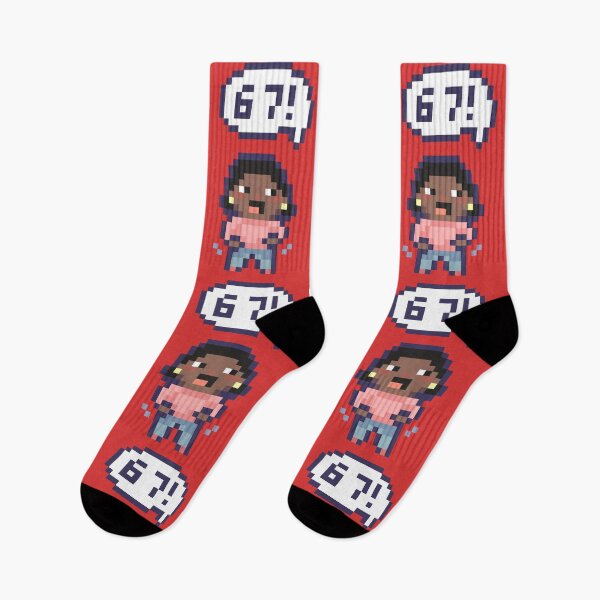 Item preview, 6 7 sixseven Pixel Art Kid - Version 6 designed and sold by HeatherUnderground.