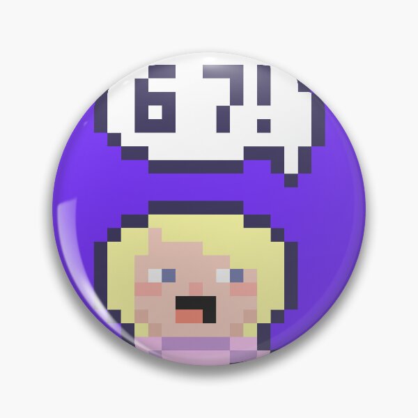Item preview, 6 7 sixseven Pixel Art Kid - Version 5 designed and sold by HeatherUnderground.
