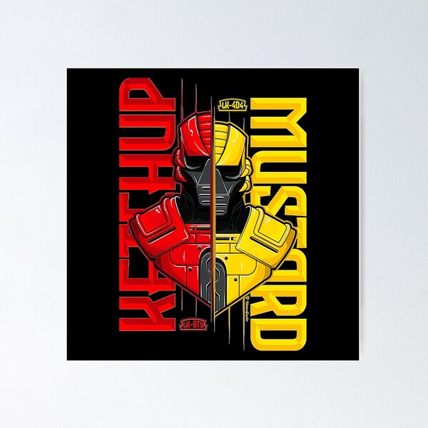 Item preview, Ketchup & Mustard - Mortal Kombat Ninjas designed and sold by decameseta.