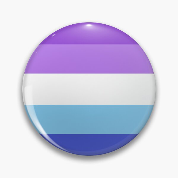 Item preview, Purple blue gay man flag (5-stripes, brighter) designed and sold by suitedevilz.