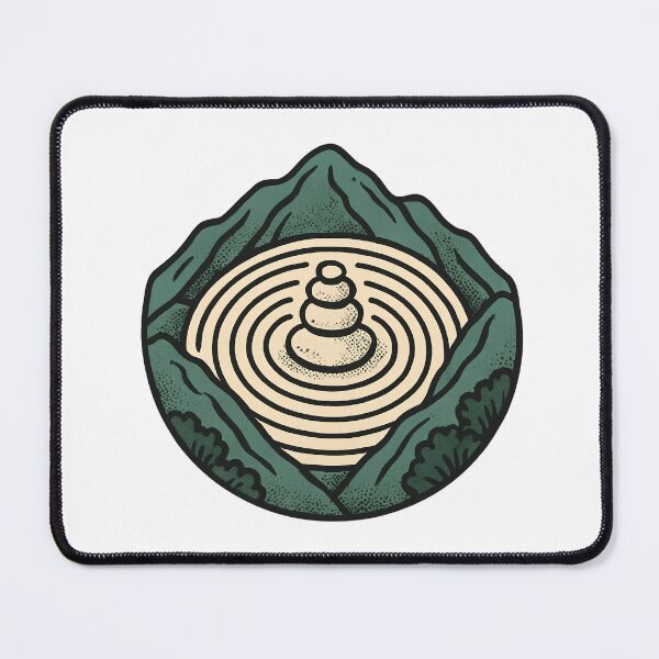 Item preview, Summit Stone Meditation - Raked Mountain Zen designed and sold by sharifex.