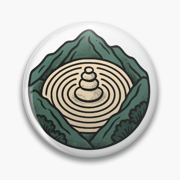 Item preview, Summit Stone Meditation - Raked Mountain Zen designed and sold by sharifex.