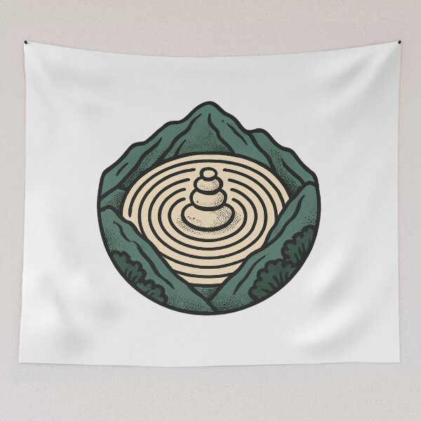 Item preview, Summit Stone Meditation - Raked Mountain Zen designed and sold by sharifex.