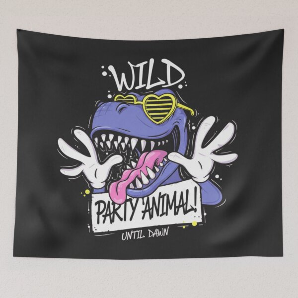 Item preview, Wild Party Animal Dinosaur Until Dawn Funny Cartoon T-Rex designed and sold by anandsiva2703.