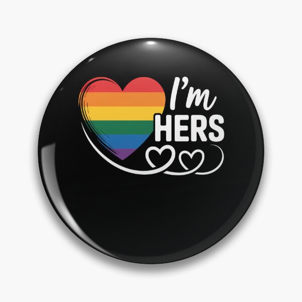 Item preview, Rainbow LGBT Heart I'm hers for couples Gay, Lesbian designed and sold by Formatage.