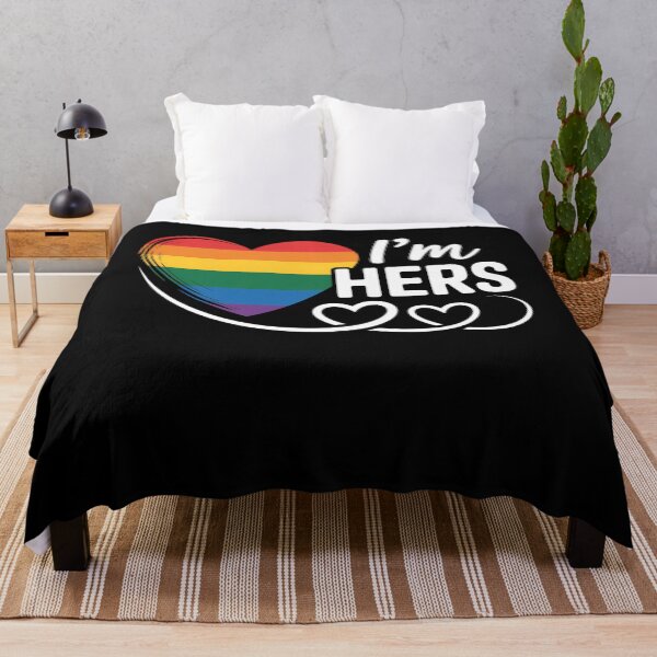 Item preview, Rainbow LGBT Heart I'm hers for couples Gay, Lesbian designed and sold by Formatage.