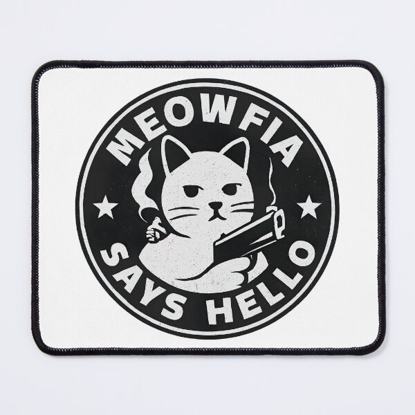 Item preview, Cat With Gun, Meowfia Says Hello designed and sold by graphic-genie.