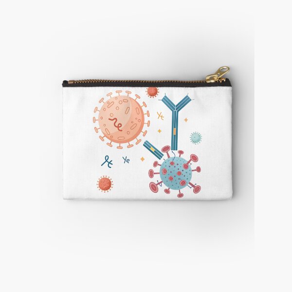 Item preview, Antibody Antigen Binding Illustration – Minimalist Immunology Art designed and sold by VividOrganica.