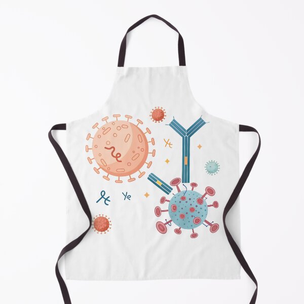 Item preview, Antibody Antigen Binding Illustration – Minimalist Immunology Art designed and sold by VividOrganica.