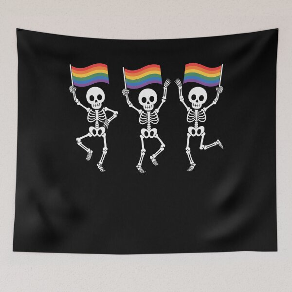 Item preview, Skeleton Halloween LGBT Flag Skeleton Gay Pride Month designed and sold by Formatage.